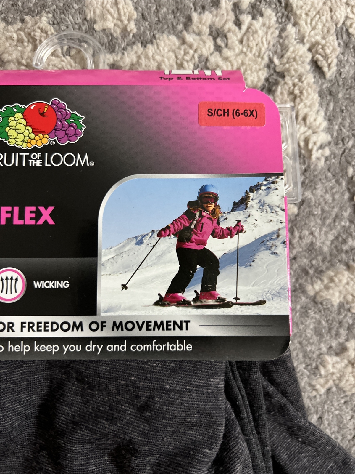 Fruit of the Loom Girls Performance Flex Baselayer Set Stretch size S XS eBay