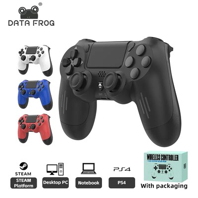 DATA FROG Bluetooth-Compatible Wireless Controller For PS4 Slim Pro PC Vibration