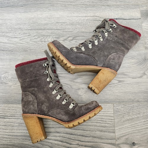 Botas para mujer UGG Australia Fabrice carbón gamuza tacón talla UK 5,5 Reino Unido PVP £190 - Imagen 2 de 14