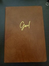 Goal Notebook Journal Blank Paper Pages Cream 5x7 64 Sheets