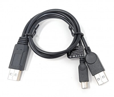 SYSTEM-S Adattatore USB 2.0 Tipo B Maschio A Tipo A Maschio | 480Mbps, 2.4A, Cavo Corto Per Stampanti E Scanner