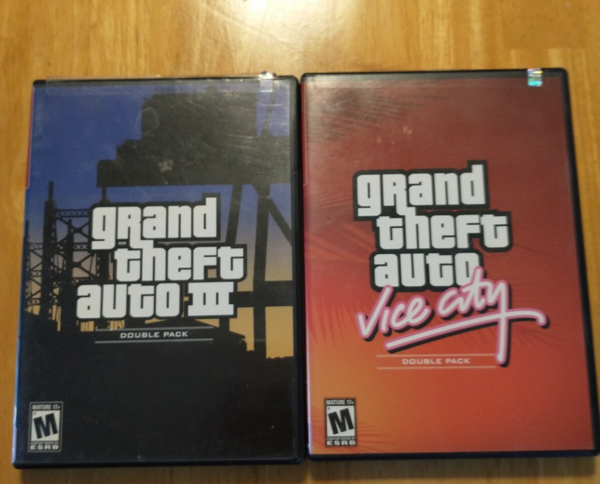 Grand Theft Auto Double Pack PS2- GTA III & GTA Vice City Greatest