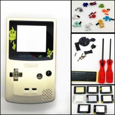 Gold Housing Shell Buttons Mod for Nintendo Game Boy Color GBC