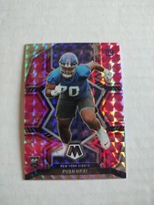 2022 Panini Mosaic - Rookies Camo Pink Mosaic Prizm #368 Evan Neal (RC)(JGA)