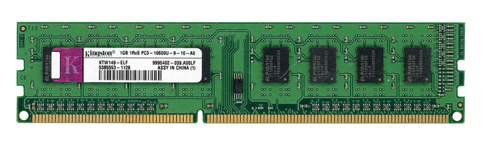 Kingston KTW149-ELF 1GB DDR3 1333MHz Desktop Memory RAM - Image 2 of 2