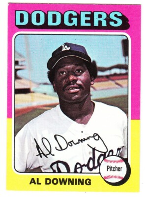 1975 TOPPS MINIS #498 AL DOWNING Los Angeles Dodgers Baseball Card