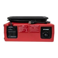 Xpower PL-700A-Red 0.33 HP 1050 CFM 3-Speed Low Profile Air Mover  Floor Fan ...