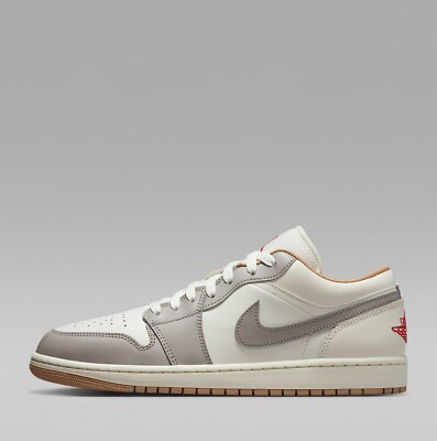 靴 Nike Air Jordan 1 Low Light Grey Sail Nike Air Jordan 1 Low Sneakers Shoes Sail/College Gray/Hemp