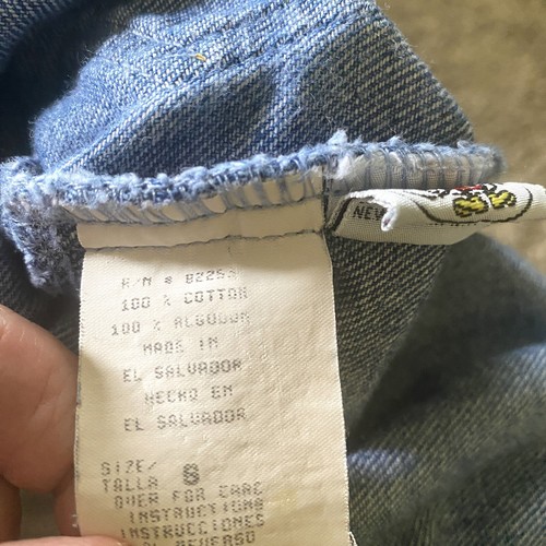 Vintage Mickey & Co Jeans Boys Girls Size 6 Blue Denim Embroidered 100% Cotton - Picture 4 of 7