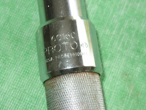 VINTAGE PROTO PROFESSIONAL n.6016C -- 1/2 Dr. CHIAVE DINAMOMETRICA 30-150 FT.LB. USA - Foto 7 di 10