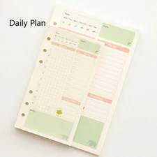Planner Diary Insert Refill Schedule Organiser 45 Sheets A5/A6 Daily Colourfuls