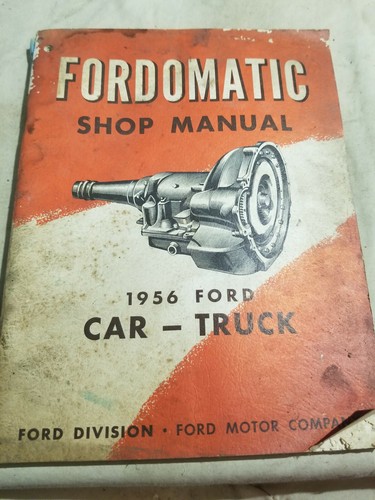 Original 1956 Fordomatic Transmission Shop Manual Qty 1 | eBay