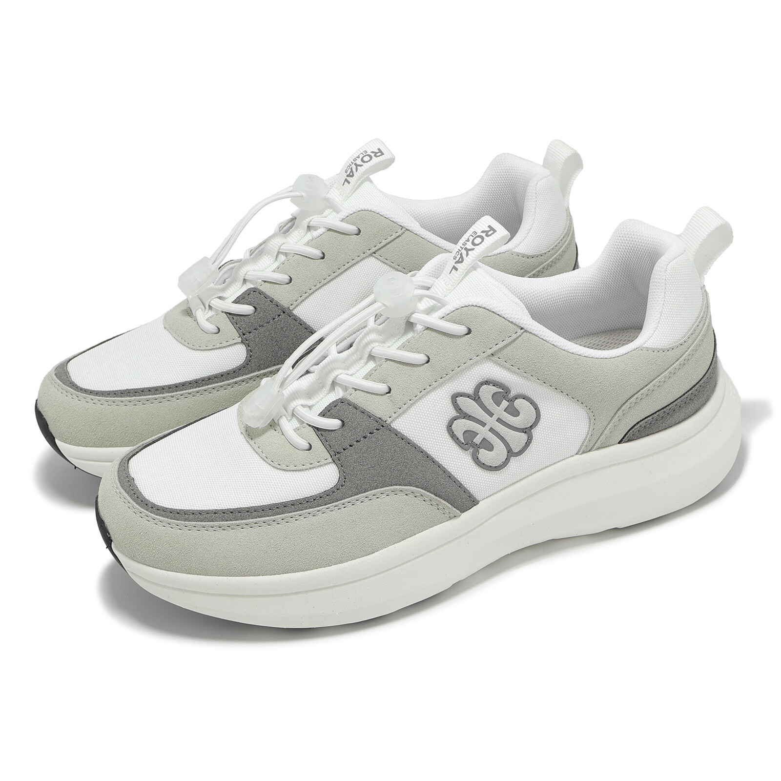 Женские повседневные фланелевые брюки Royal Elastics Riviera White Sand Chime серого цвета 97843-088 24390₽