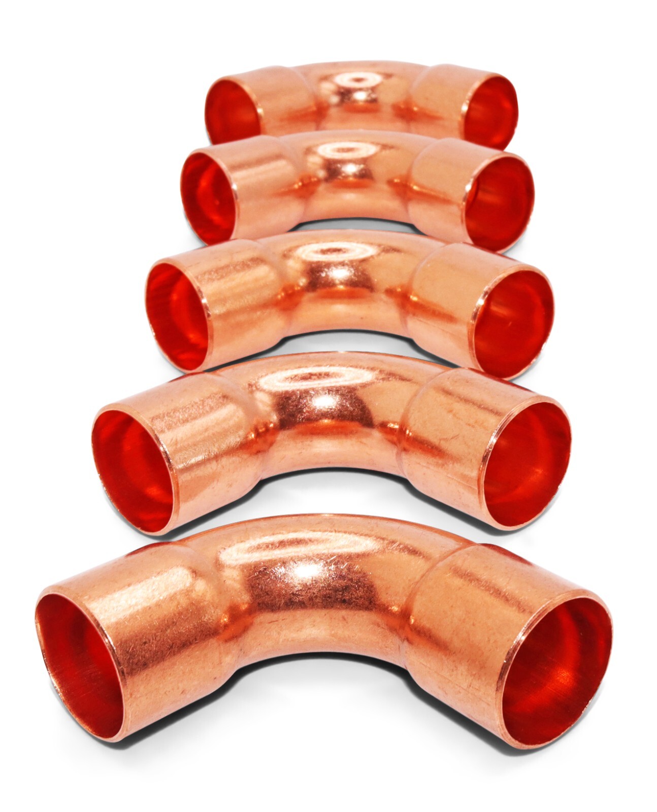 3/4" OD HVAC Copper Long Radius LR 90 , W02728 / C242-0090 , Pack of (5)