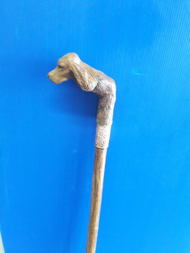 WALKING STICK/CANE 11 RESIN COCKER/SPAN HANDLE 102cm (cut to size) BAMBOO - Picture 4 of 5
