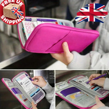 Travel Wallet Passport Holder RFID Blocking Organiser for Cards, Documents,Money