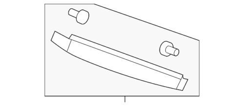 Deflector de aire inferior del radiador para Chevrolet GMC Acadia 2007-2013 (N/P 22865528)