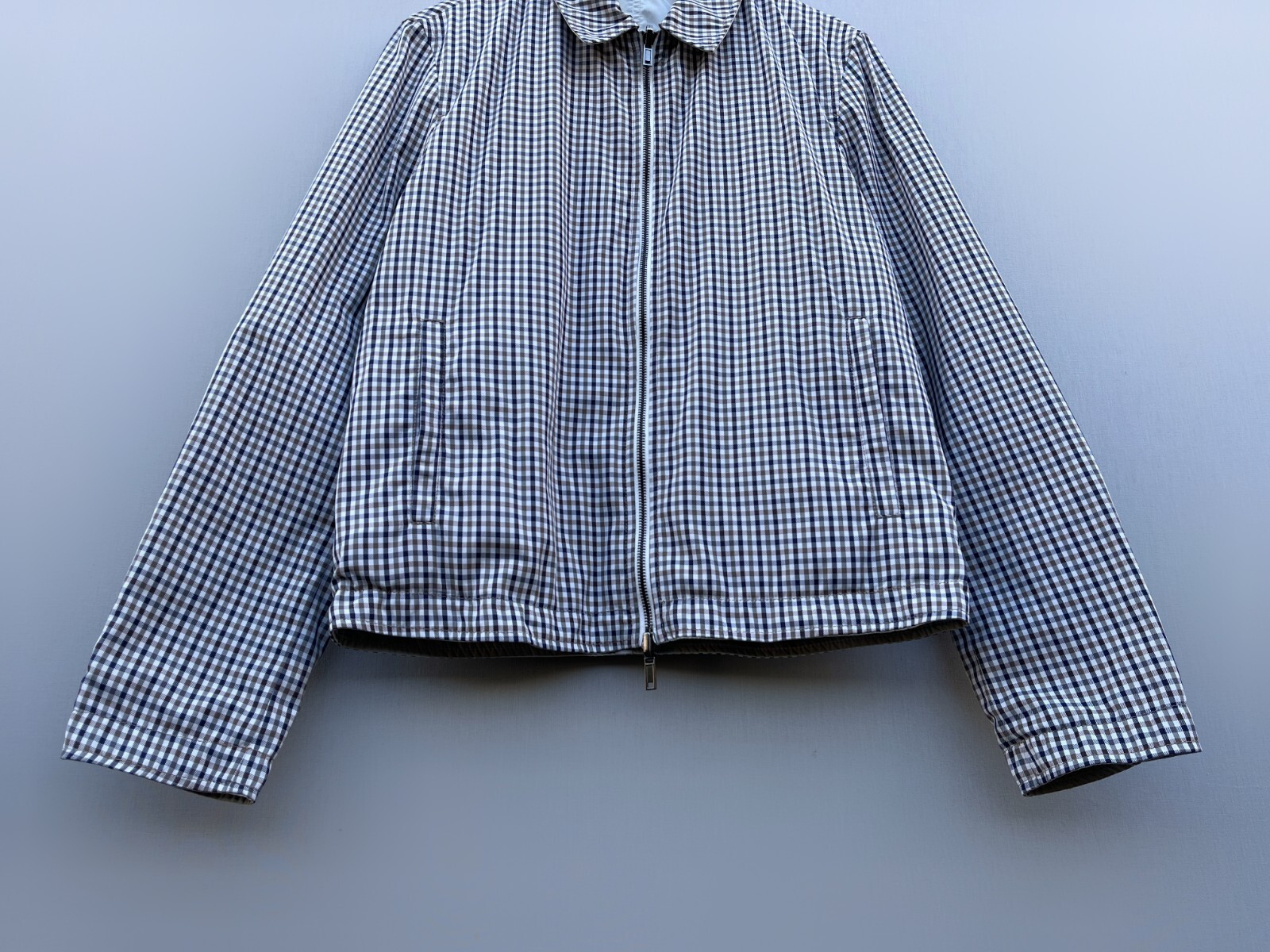 Stunning Men's AQUASCUTUM Vicuna Check Reversible… - image 10