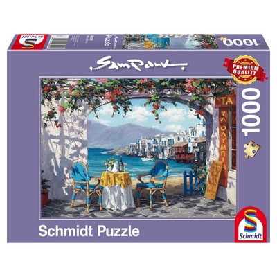 SCHMIDT SPIELE PUZZLE SAM PARK RENDEVOUS AUF MYKONOS 1000 TEILE NEU