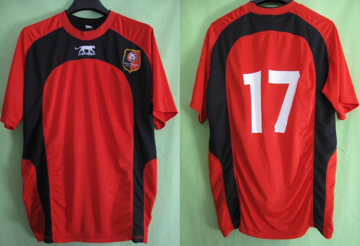Maillot RENNES Stade Rennais Porté #17 Airness Vintage