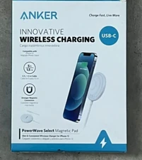 Anker PowerWave Select+ Magnetic Pad USB C Magnetically Charge Use for MagSafe