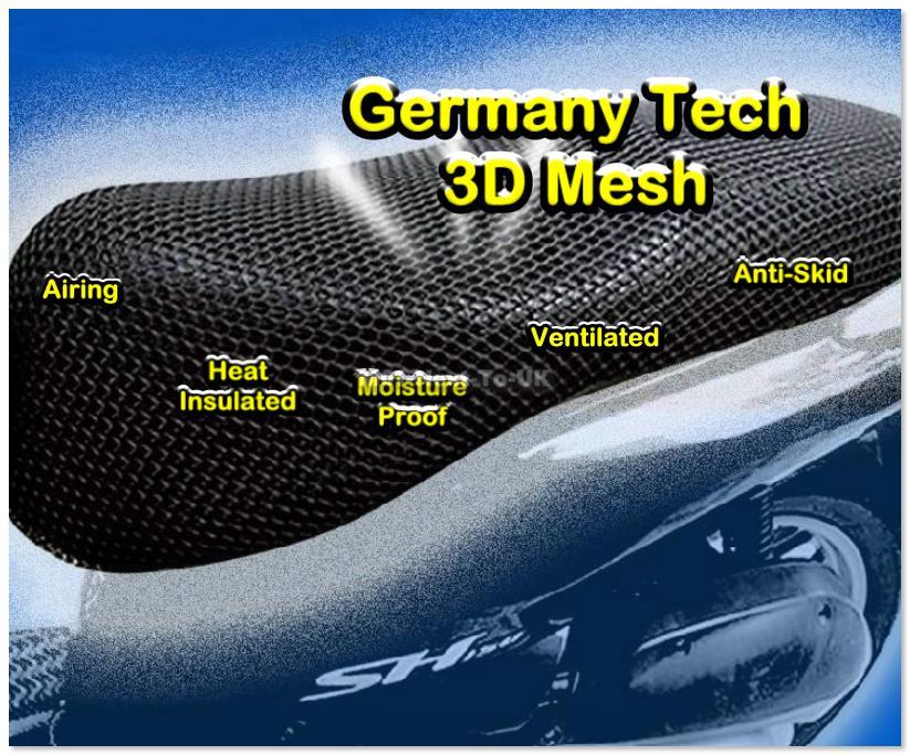 Coprisella Moto Impermeabile XPEX - Pelle Sintetica Elastica - 60x80cm Universale - Per Pioggia E Neve - Foto 8