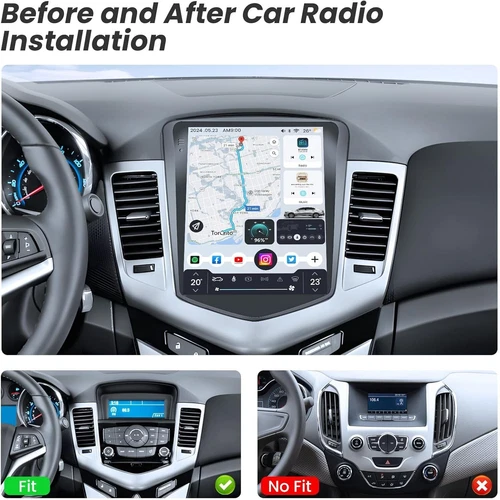 9.7'' Car Apple Carplay Radio For Chevy Cruze 2009-2015 Android12 GPS Stereo+Cam - Picture 3 of 20