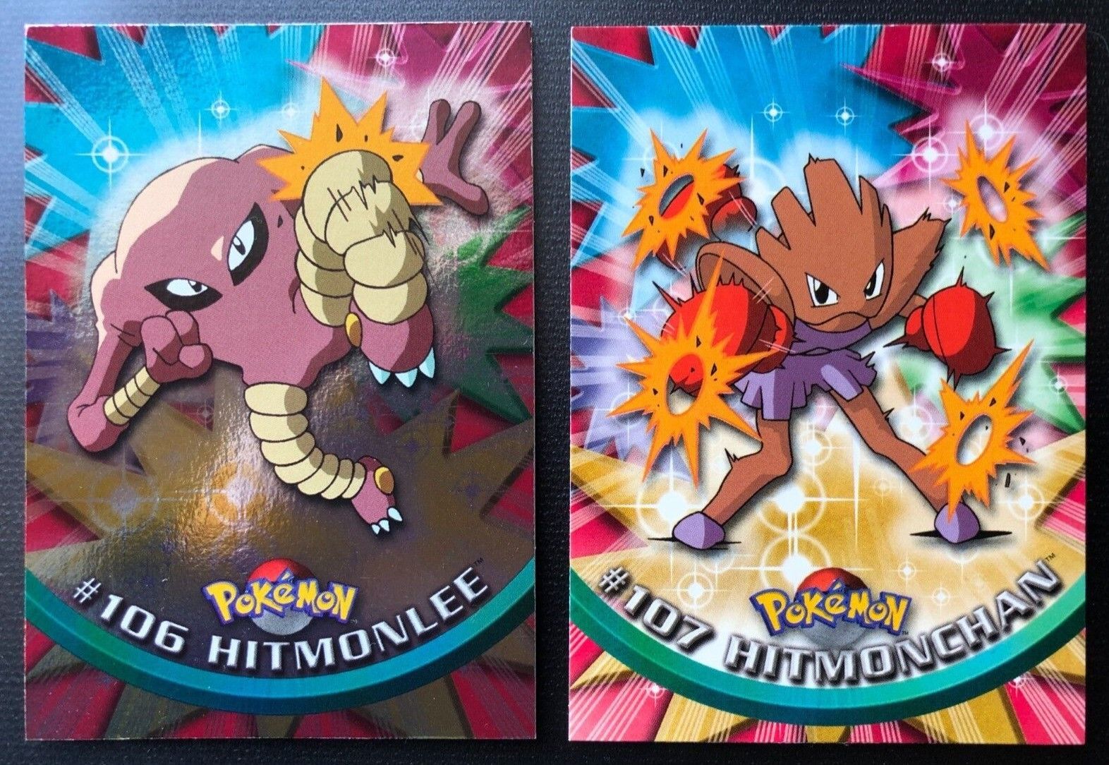 Hitmonlee and Hitmonchan  Fighting pokémon, Pokemon teams, Pokemon trainer  red