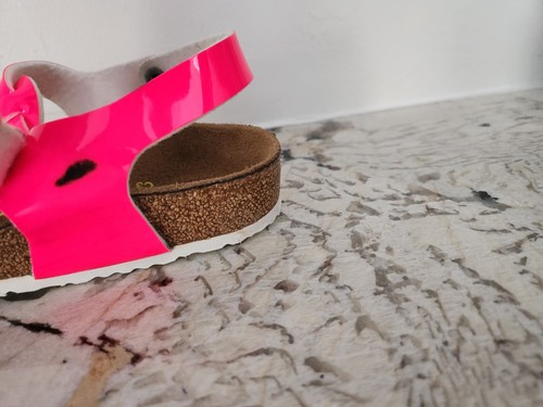 Birkenstock Neon Pink Kairo Summer Sandals Youth Girls Size ~2.5, EU 34 - 1 Wear - Picture 9 of 19