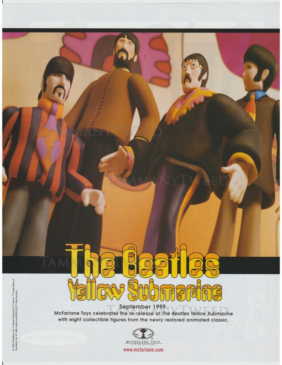 The Beatles Yellow Submarine Figures - McFarlane Toys 90s Print Ad