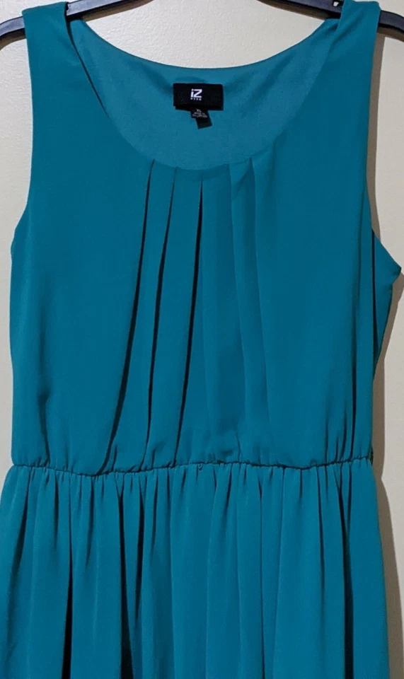Vestido para mujer Iz Byer verde azulado talla XL Foto 3 de 4