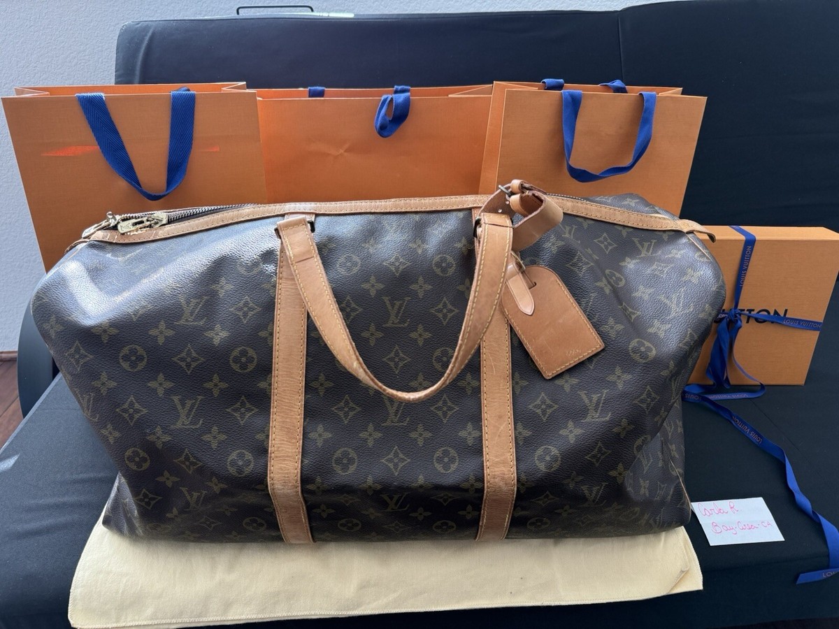 Authentic Louis Vuitton monogram Sac Souple 55 Travel Bag Carry On