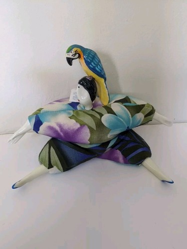 Vintage Poupee Millet Doll with Macaw On Head signed 2004 - Picture 3 of 7