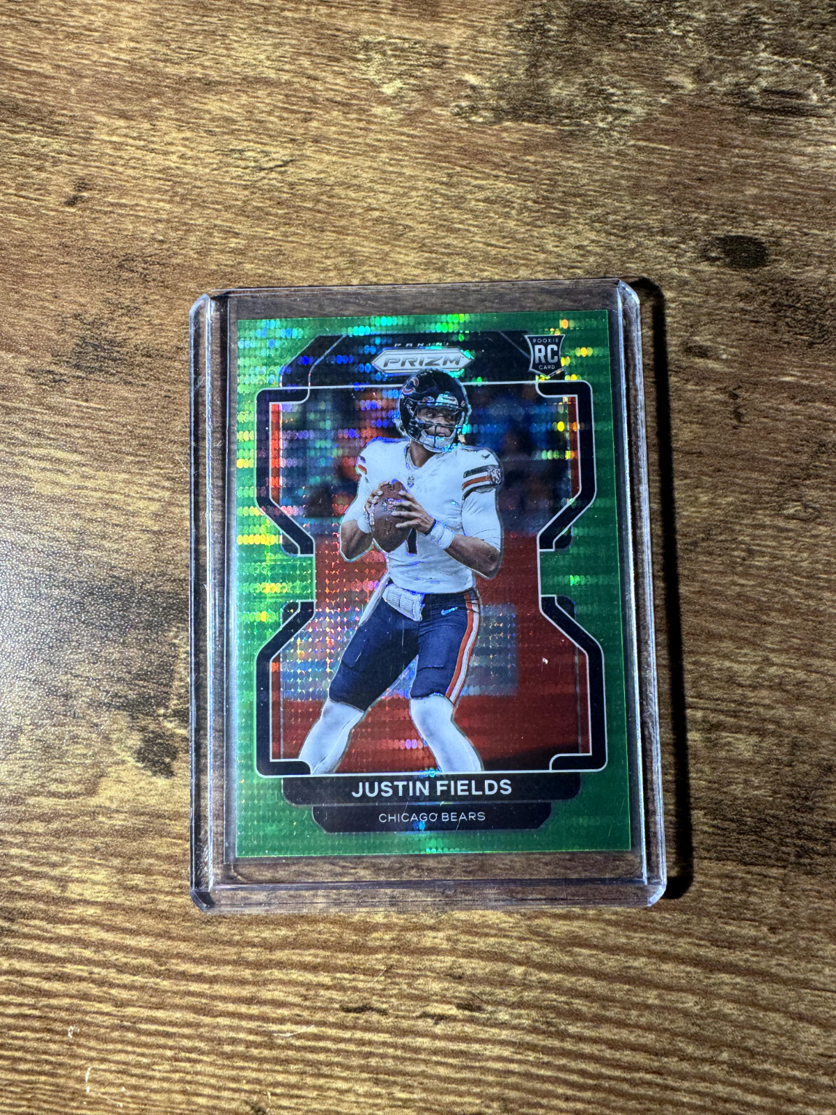 2021 Panini Prizm - Rookie Justin Fields #334 Green Prizm (RC)