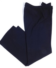 ARMANI COLLEZIONI Woman's Black Flat Front Wool Stretch Wide Leg Pant Sz 6