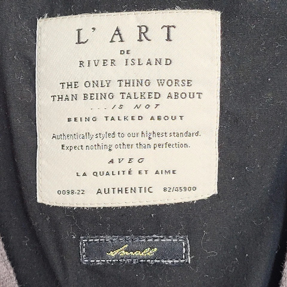 L'Art Grey 2 Pocket Smart Formal Waistcoat Men's S 36'' - Image 4 of 4