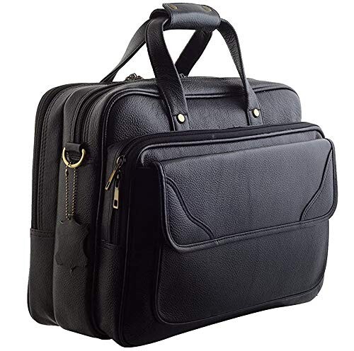 LV FULL GRAIN LEATHER BRIEFCASE OFFICE COMPUTER BAG FOR LUXURY ATTACHE BAG MENS - 第 15/25 張圖片