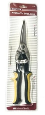 Shop-Tek 11-Inch Aviation Tin Snips Sheet Metal Long Blade Straight Cut, #11158