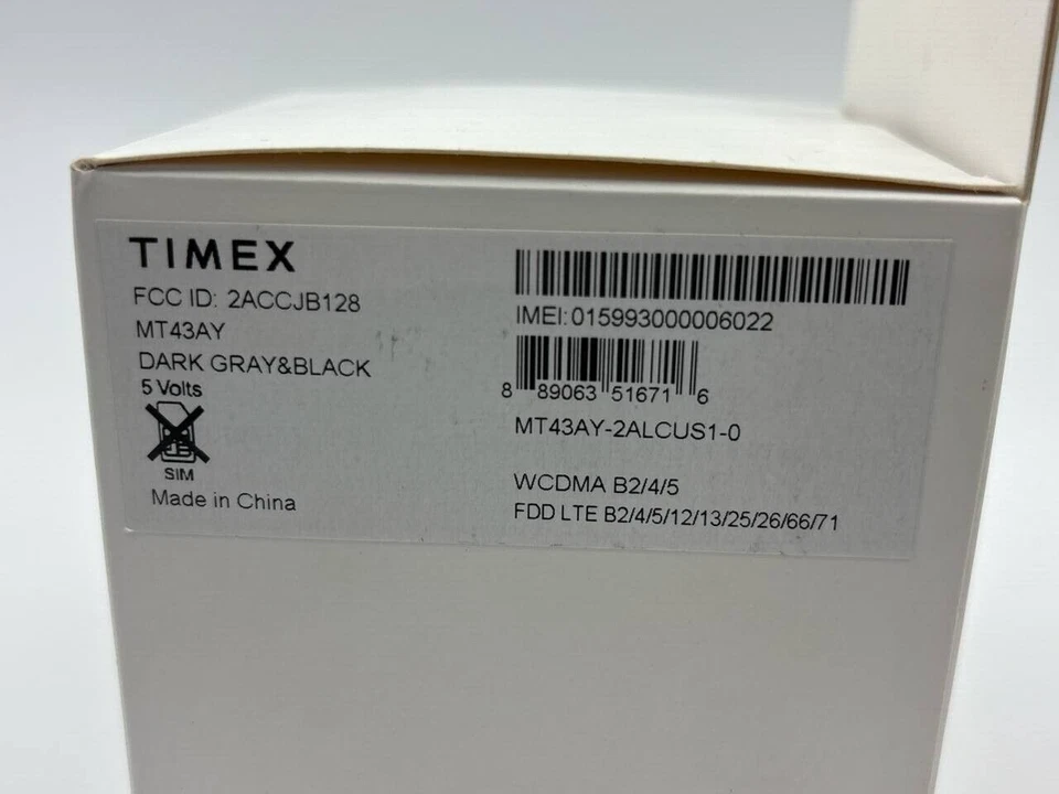 Timex MT43AY Family Connect Senior Smart Watch WiFi 45mm Android iOS T-Mobile - Image 3 of 4