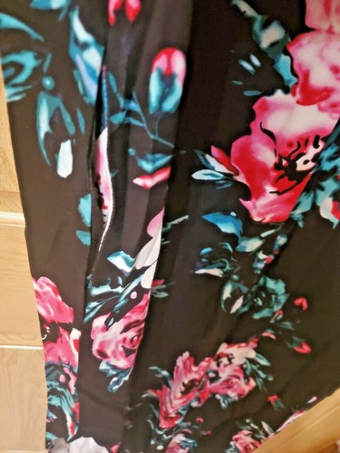GRECERELLE Women's Casual Loose Long Dress Short Sleeve Floral Print Maxi Dresse - Picture 5 of 5
