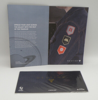 2017 Guardians Loot Crate Exclusive  DESTINY 3 PATCH SET by Bungie  NEW