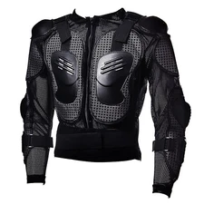 MOTORCYCLE MOTOCROSS BMX MX ATV BIKE GUARD KIDS PROTECTOR YOUTH BODY ARMOR BLACK