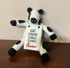 Vintage Chick-Fil-A Cow Plush 6" Eat Mor Chikin Cuddle Cowz Sign Animal Toy 2002