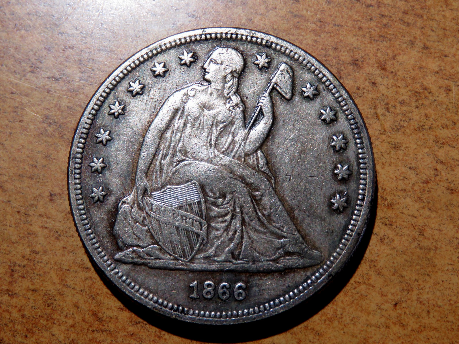 1866 Silver Dollar Replica Looks Scarily Unbelievably Genuine MUST SEE! D13