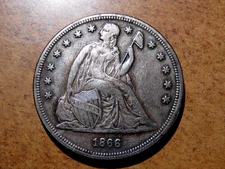 1866 Silver Dollar Replica Looks Scarily Unbelievably Genuine MUST SEE! D13