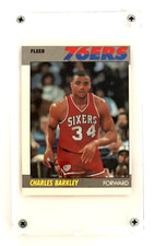 Charles Barkley 1987-88 Fleer Philadelphia 76ers #9 HOF Auburn Tigers Screw Down