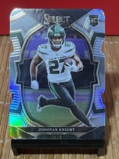2022 Select Football Zonovan Knight Silver Die Cut Prizm Rookie Card No.89