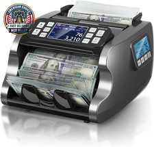 IMC22 Money Counter Machine Mixed Denomination, Dual-Display, CIS/UV/IR/MG Count