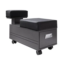 ALERA Rolling Pedicure Trolley Pedi Cart Storage Drawer Cabinet w/ Footrest Nail
