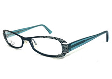 Jean Lafont Eyeglasses Frames AMBIGUE 401 Blue Cat Eye Full Rim 49-16-140